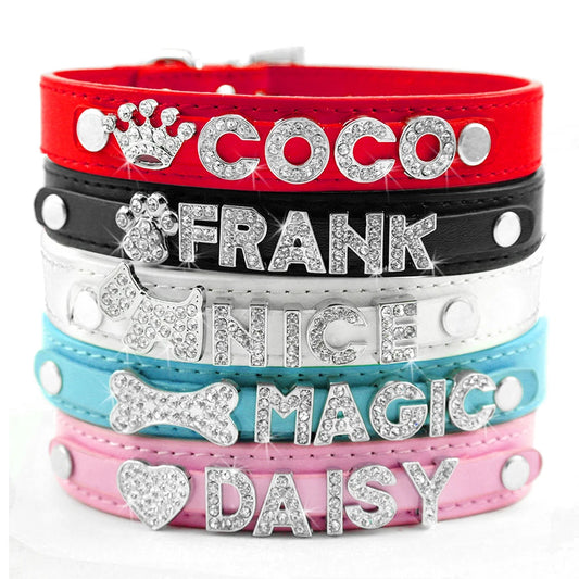 Custom Bling Rhinestone Dog Collar with Name - Best Puppy Pick - Best Puppy Pick